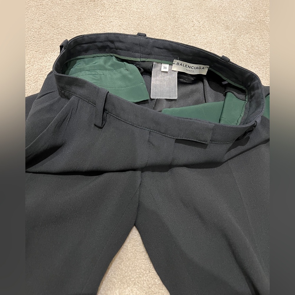 Balenciaga Dark Green Trousers - Picture 4 of 9